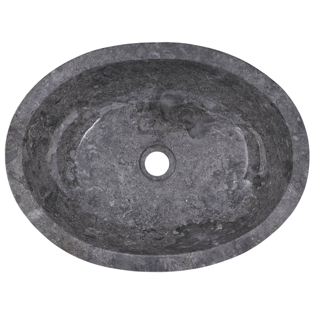 vidaXL Sink Grey 53x40x15 cm Marble