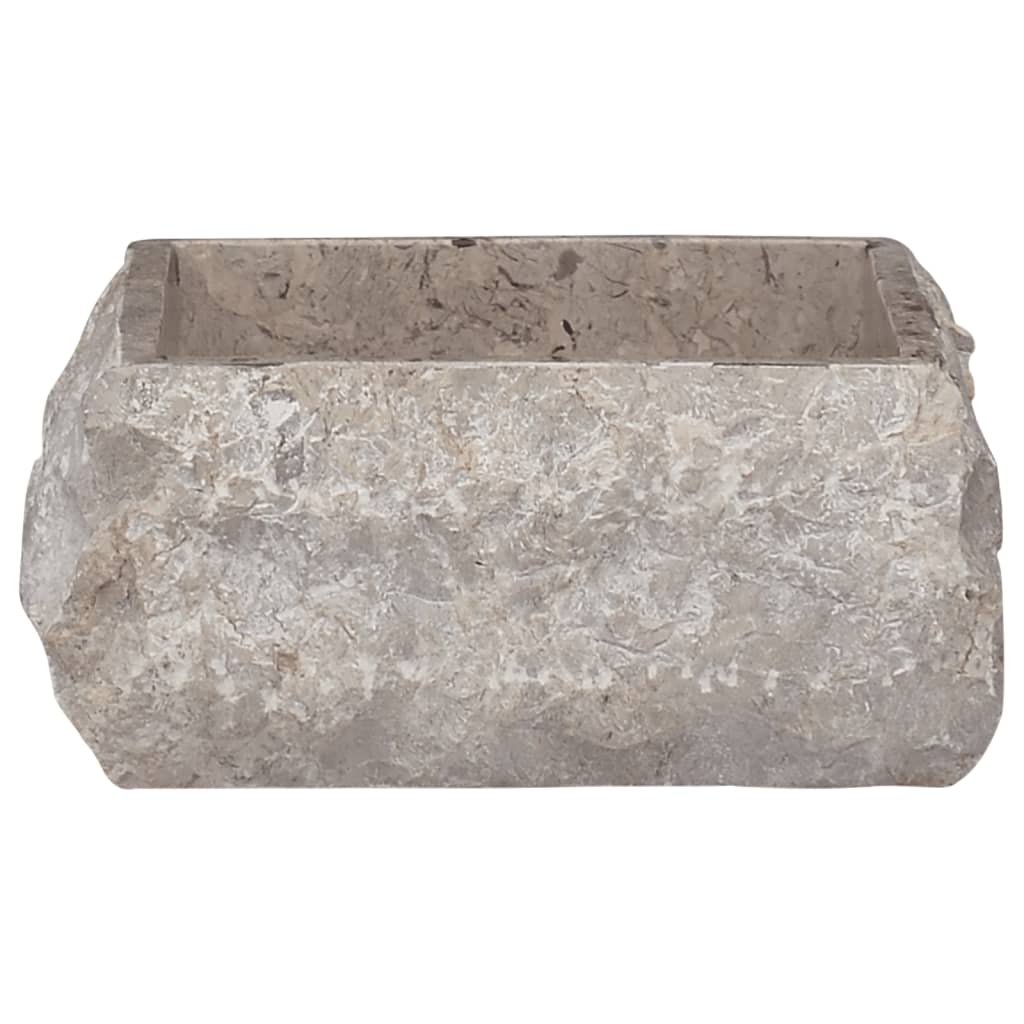 vidaXL Sink Grey 30x30x13 cm Marble