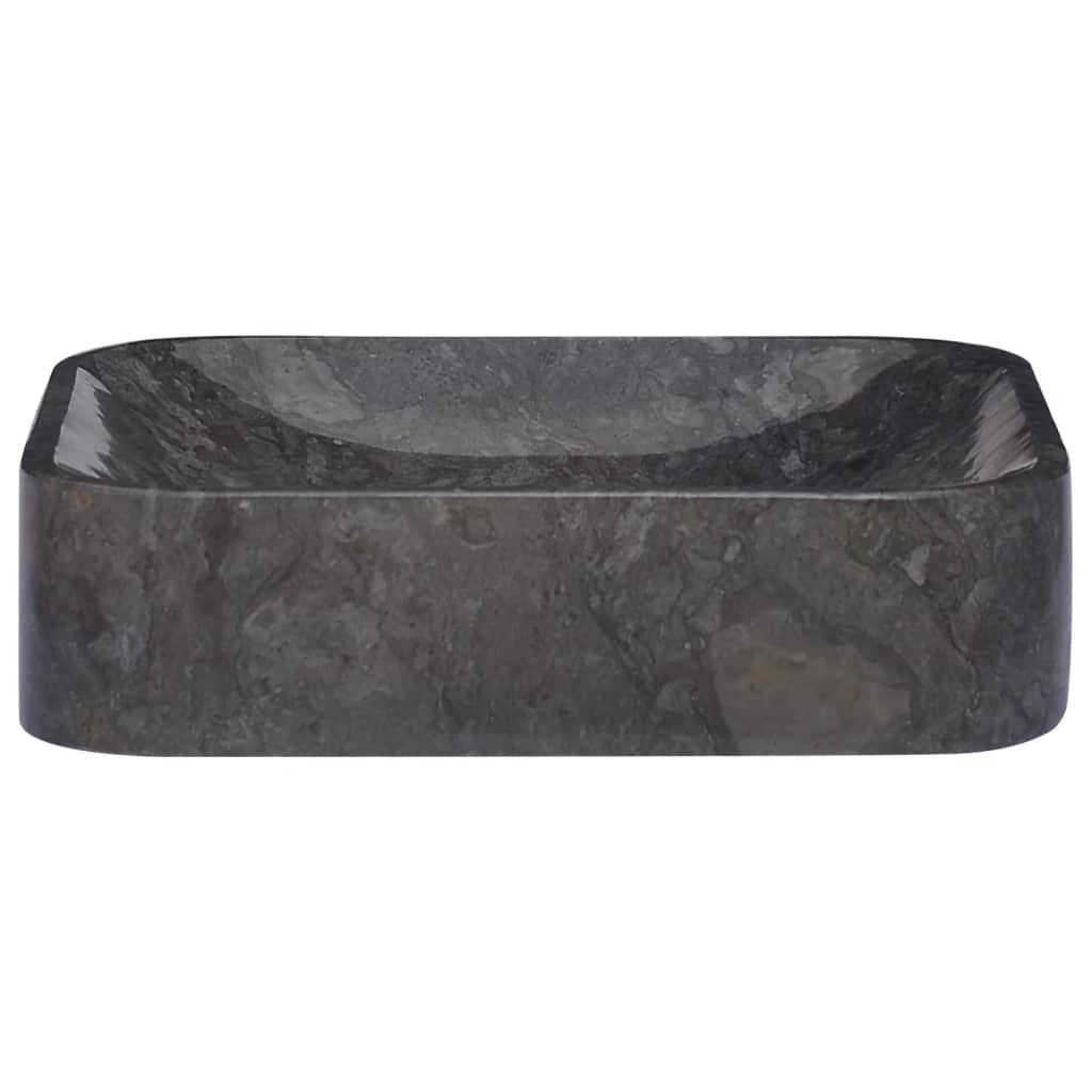 vidaXL Sink Black 40x40x10 cm Marble