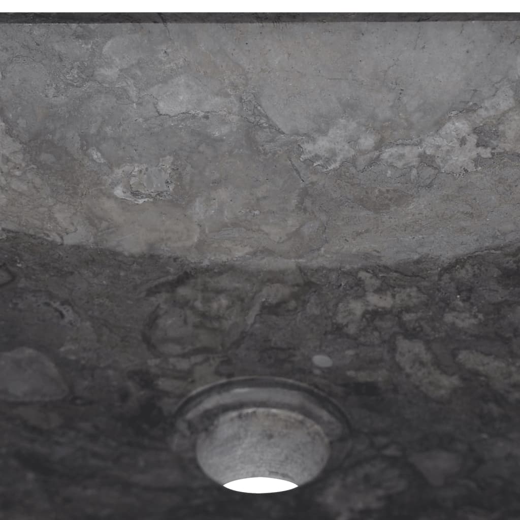 vidaXL Sink Black 40x40x10 cm Marble