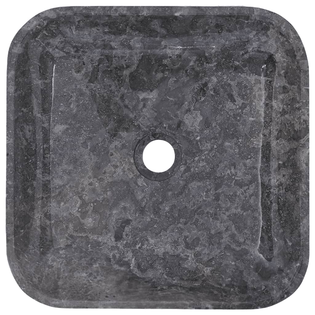 vidaXL Sink Grey 40x40x10 cm Marble