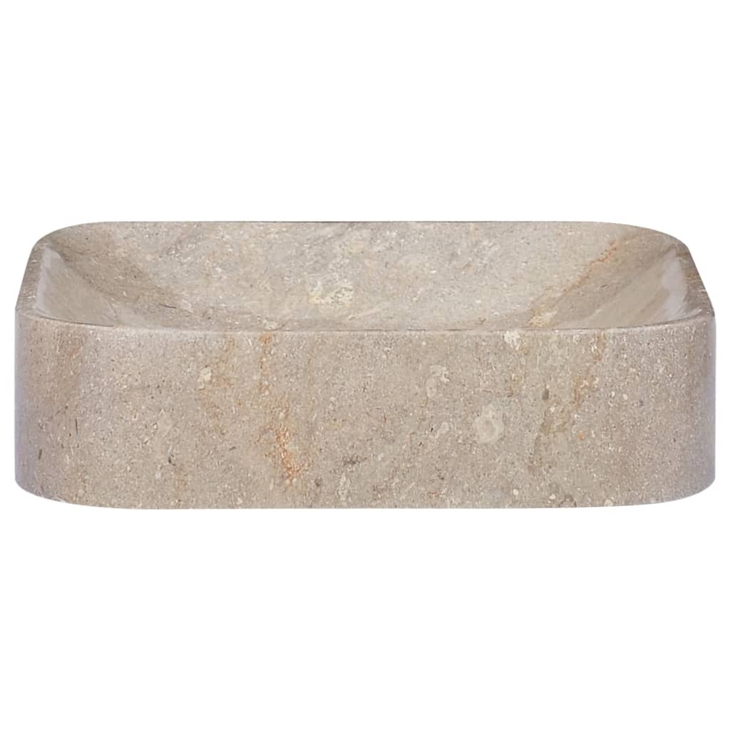 vidaXL Sink Grey 40x40x10 cm Marble