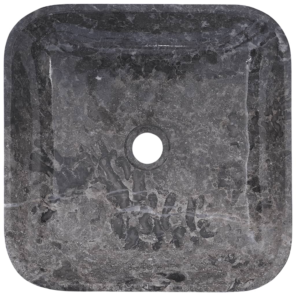 vidaXL Sink Grey 40x40x10 cm Marble