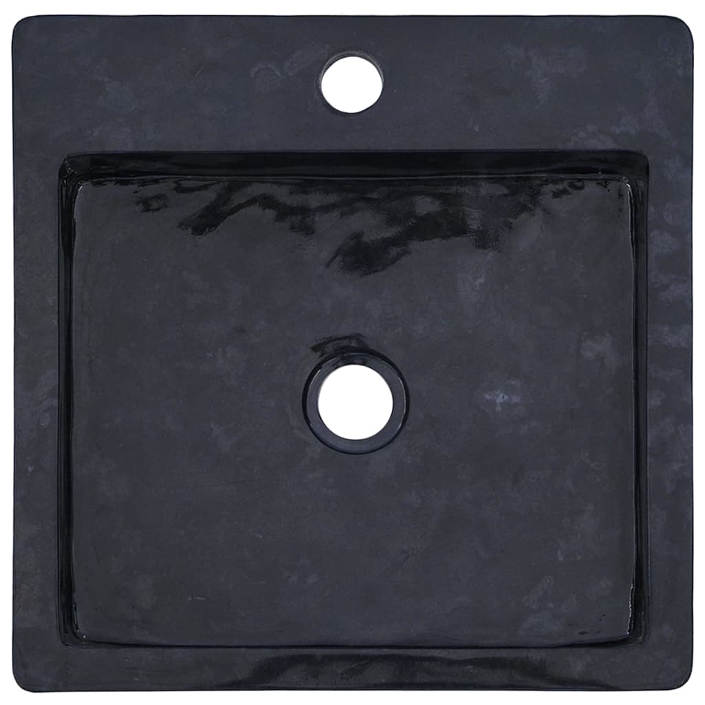 vidaXL Sink Black 40x40x12 cm Marble