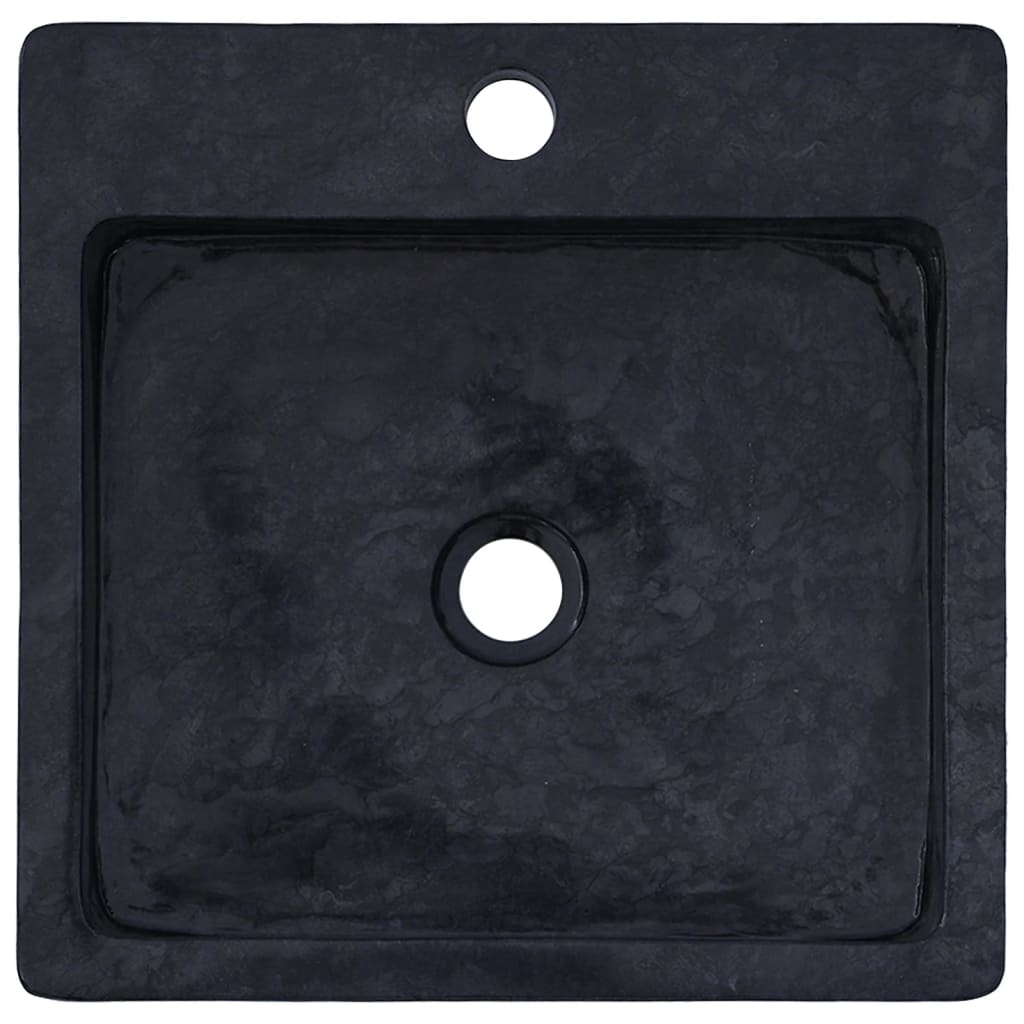 vidaXL Sink Black 40x40x12 cm Marble