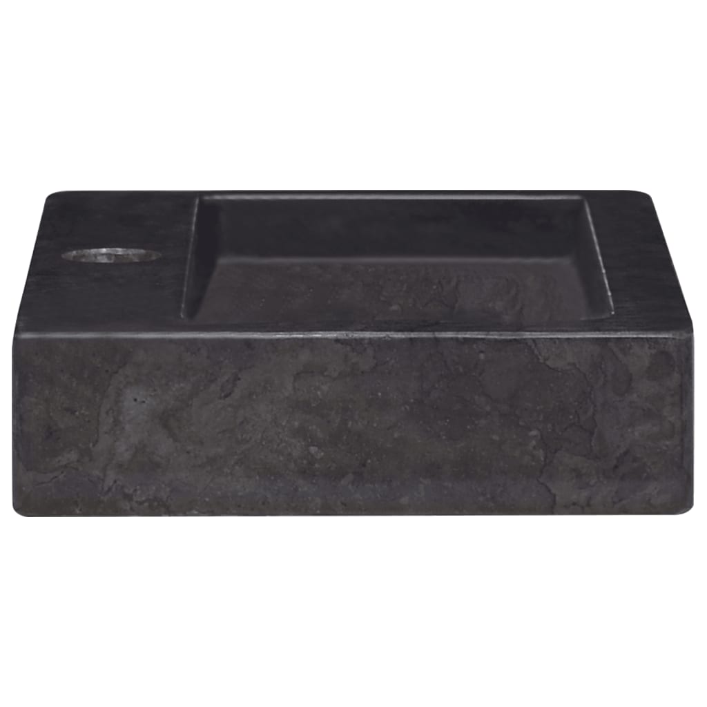 vidaXL Sink Black 38x24x6.5 cm Marble