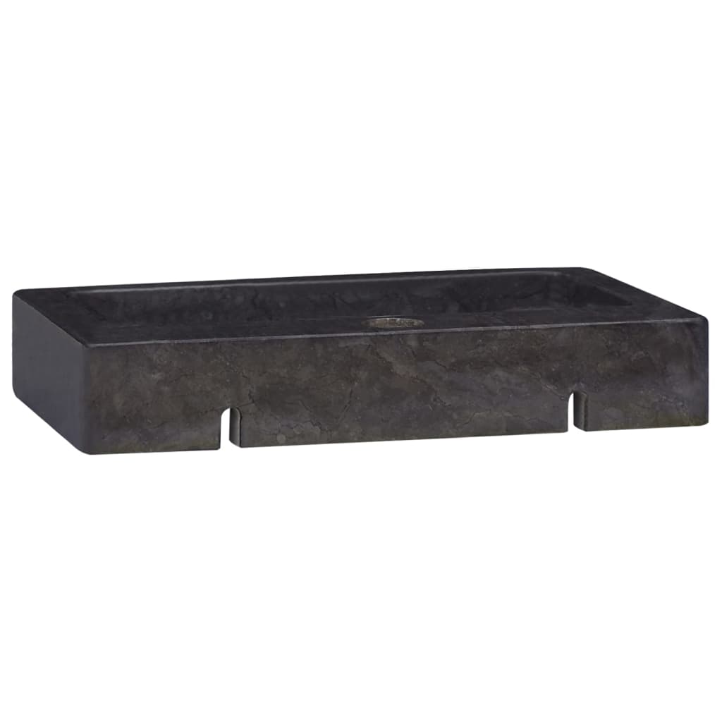 vidaXL Sink Black 38x24x6.5 cm Marble