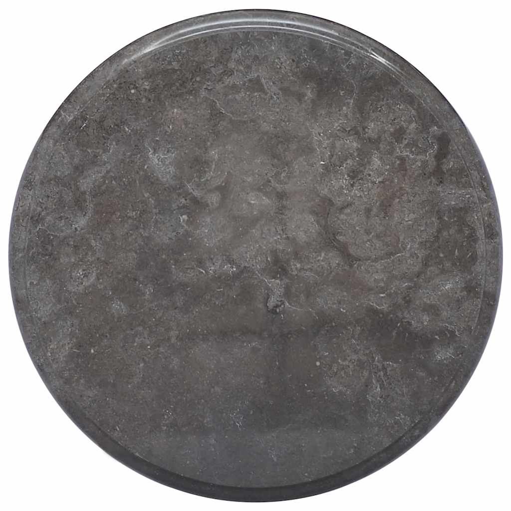 vidaXL Table Top Black Ø40x2.5 cm Marble