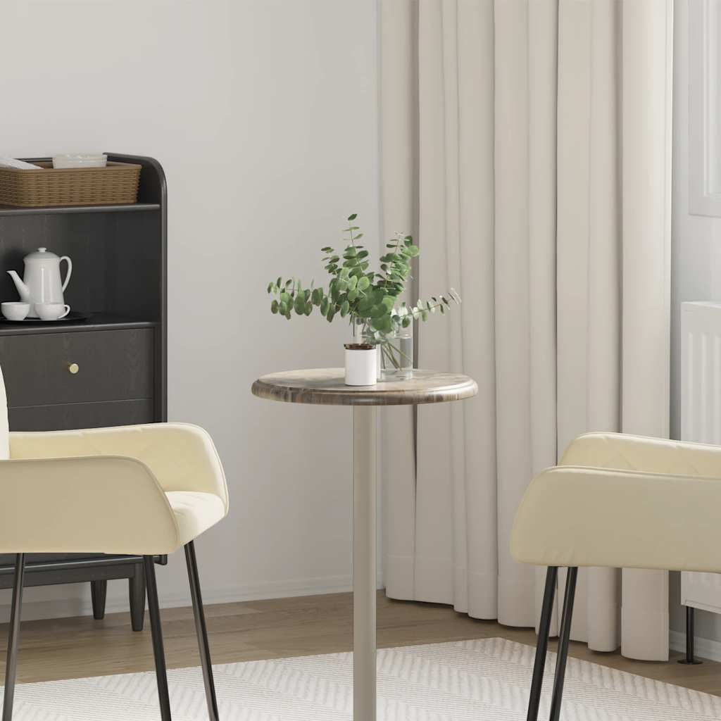 Table Top Grey Ø40x2.5 cm Marble