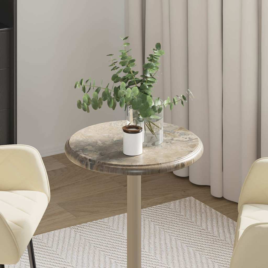 Table Top Grey Ø40x2.5 cm Marble