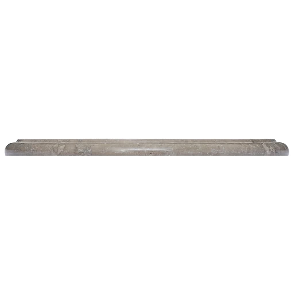 vidaXL Table Top Grey Ø40x2.5 cm Marble