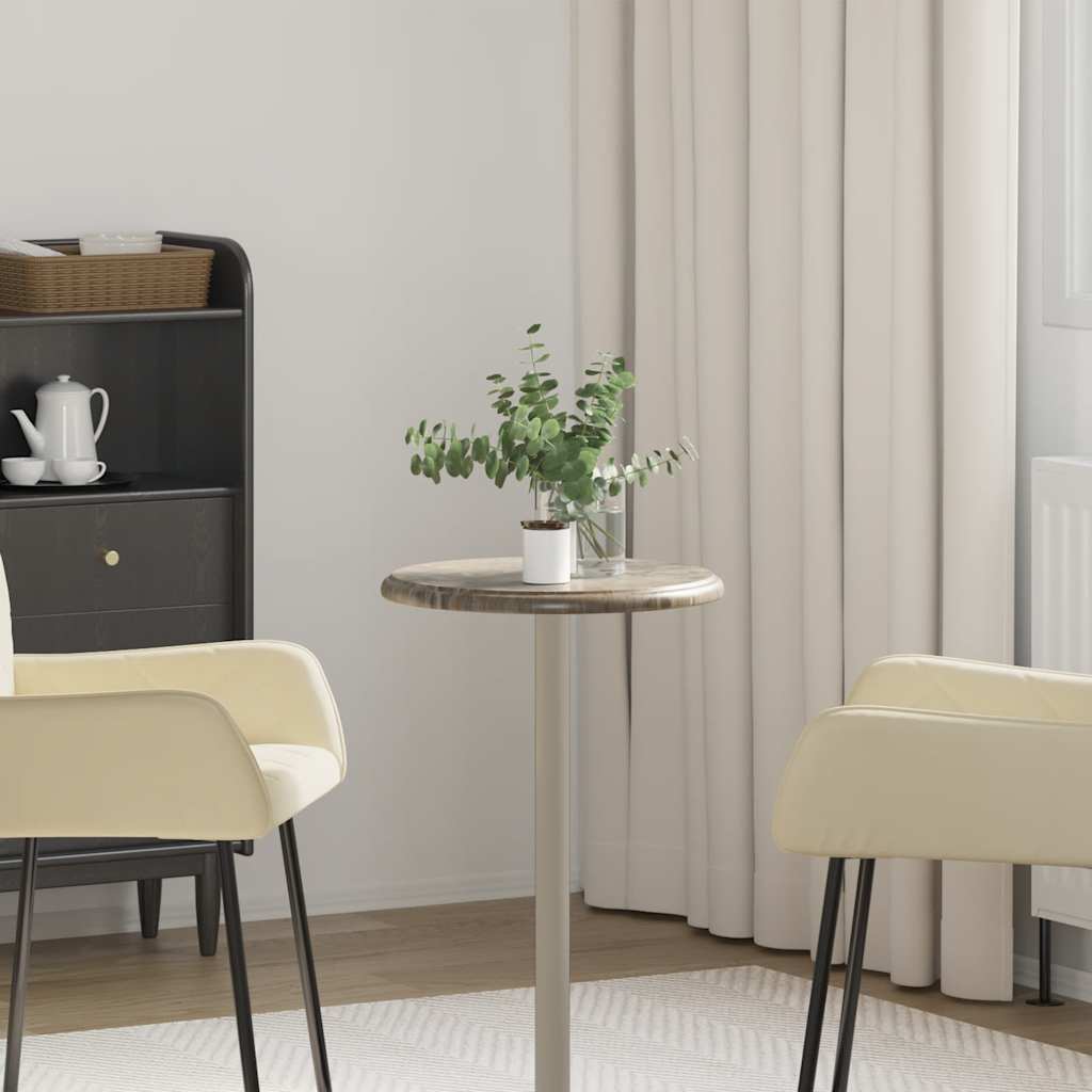 Table Top Grey Ø40x2.5 cm Marble