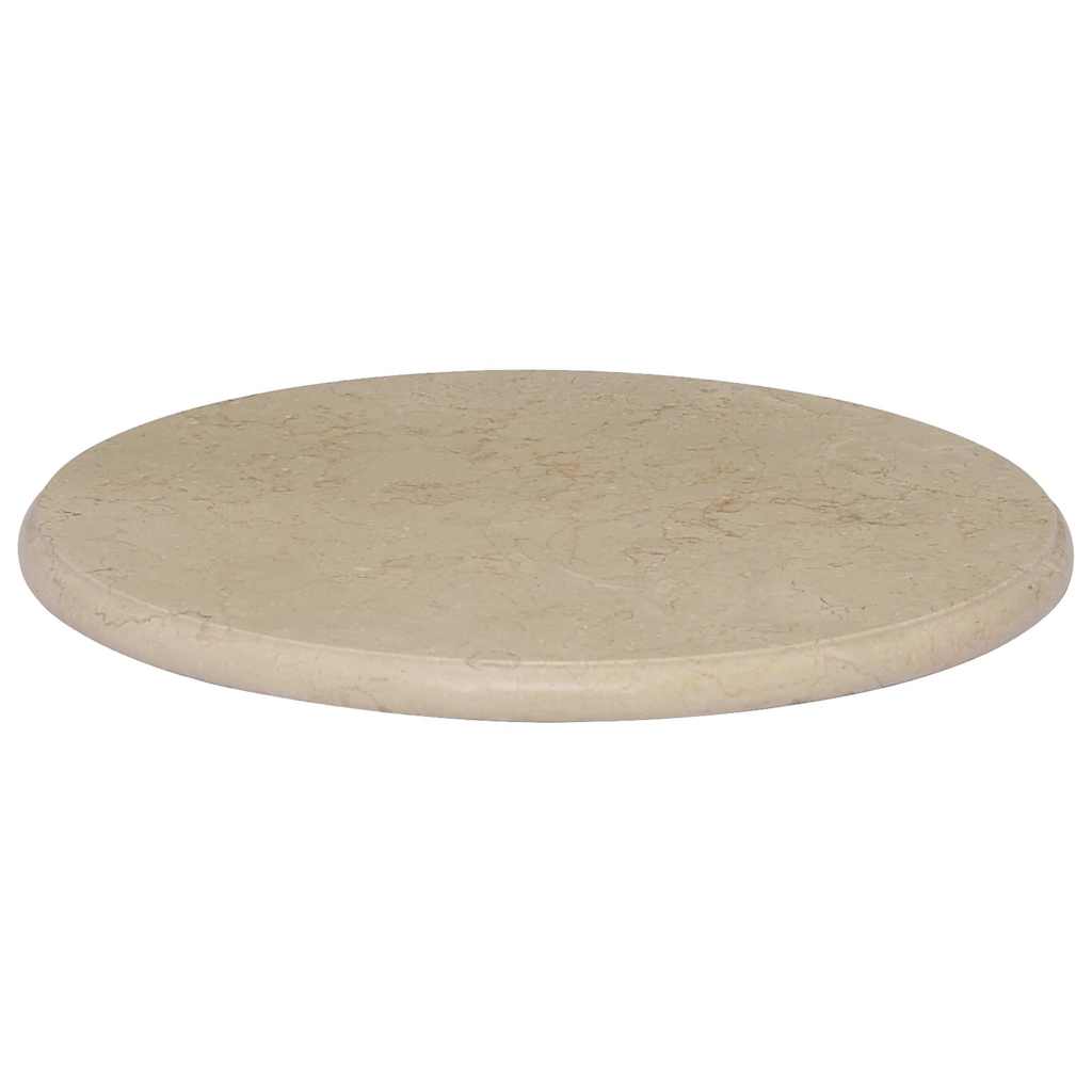 Table Top Cream Ø50x2.5 cm Marble