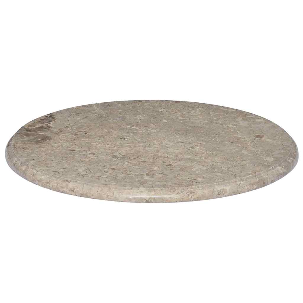 Table Top Grey Ø60x2.5 cm Marble