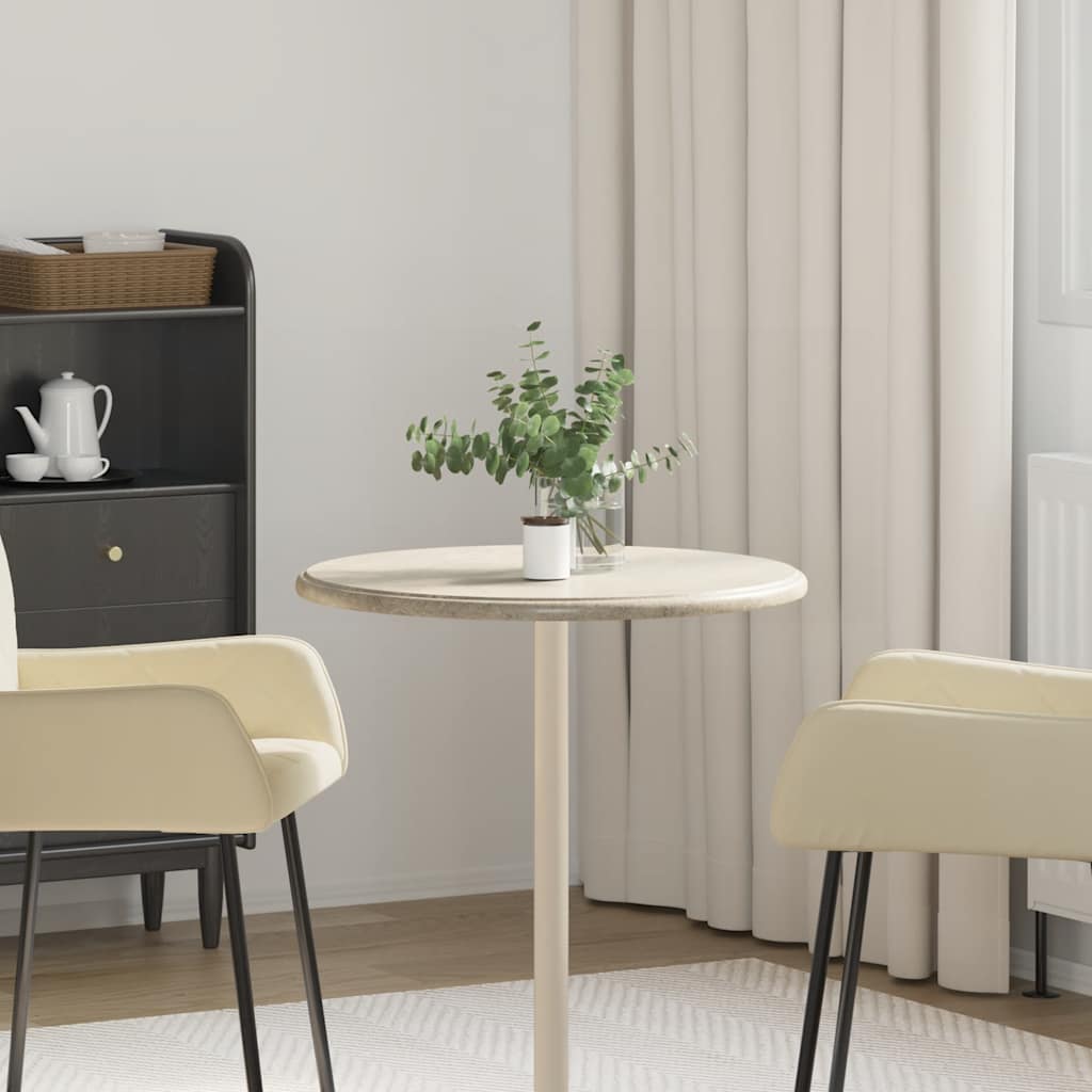 Table Top Grey Ø60x2.5 cm Marble
