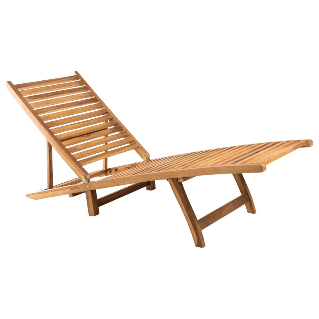 Sun Lounger | Teak | Teak Wood | Large |  Foldable  | Sun Lounger