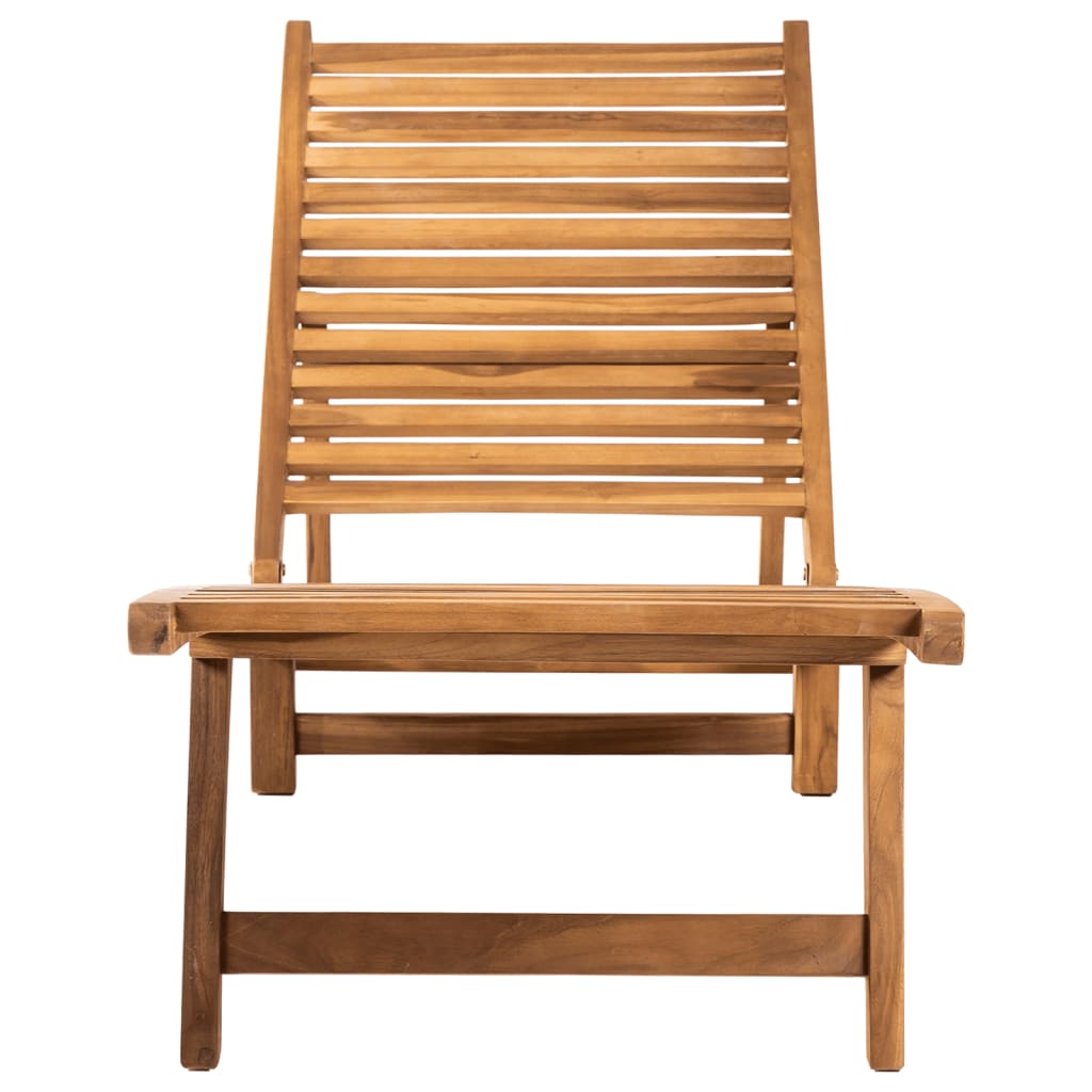 Sun Lounger | Teak | Teak Wood | Large |  Foldable  | Sun Lounger