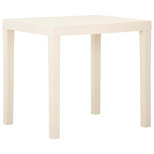 315842 vidaXL Garden Table White 79x65x72 cm Plastic