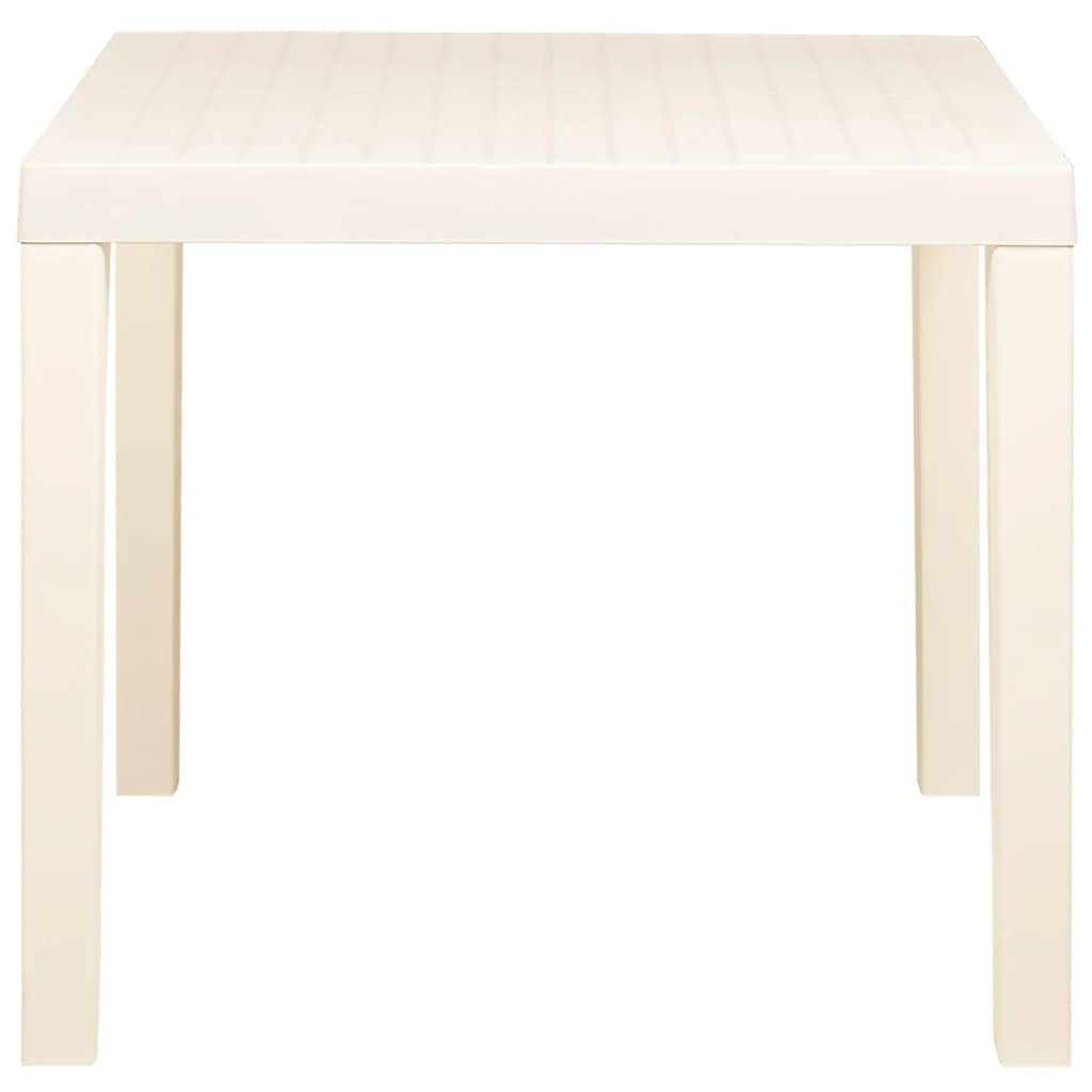 315842 vidaXL Garden Table White 79x65x72 cm Plastic