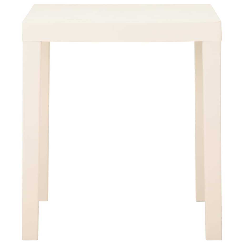 315842 vidaXL Garden Table White 79x65x72 cm Plastic