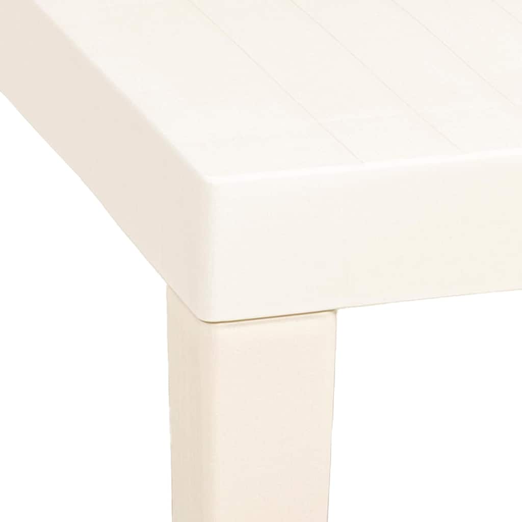 315842 vidaXL Garden Table White 79x65x72 cm Plastic