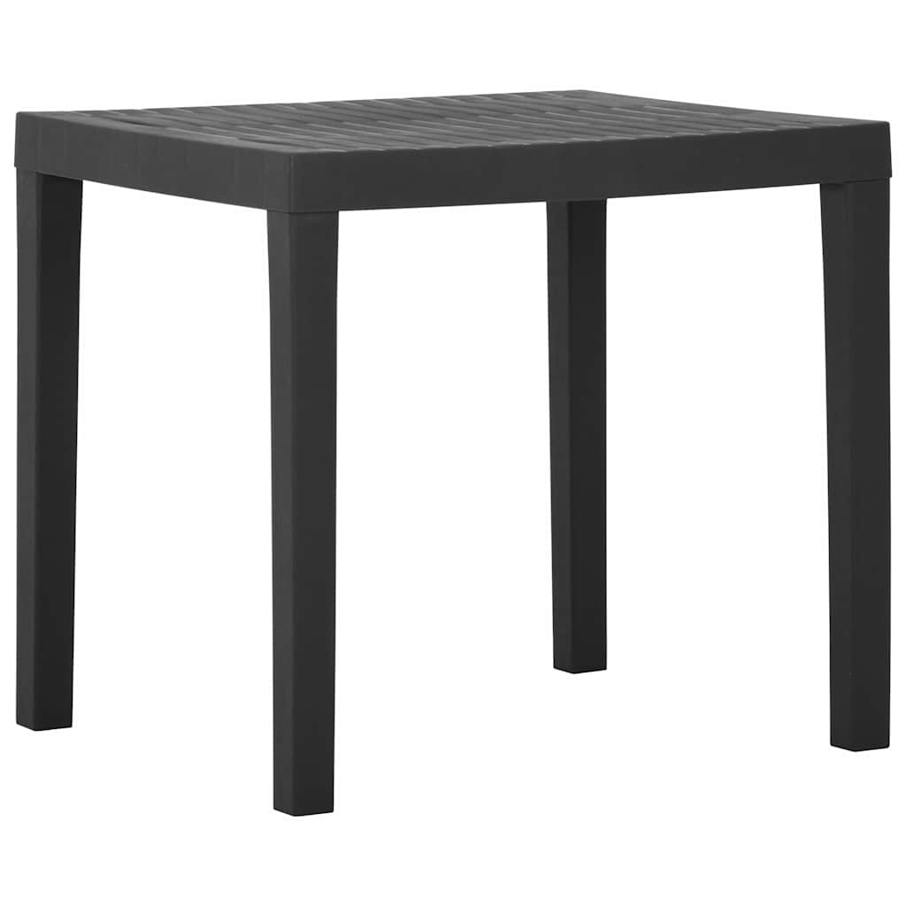 315843 vidaXL Garden Table Grey 79x65x72 cm Plastic