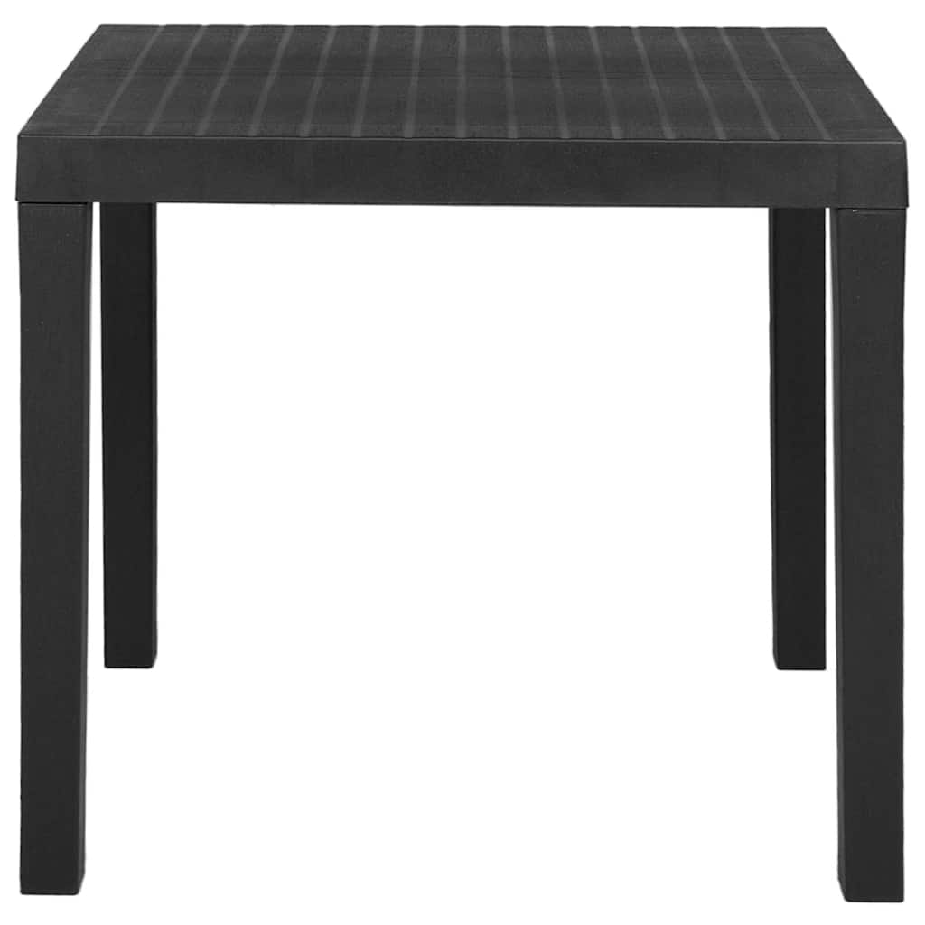 315843 vidaXL Garden Table Grey 79x65x72 cm Plastic