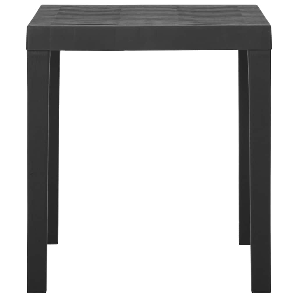 315843 vidaXL Garden Table Grey 79x65x72 cm Plastic