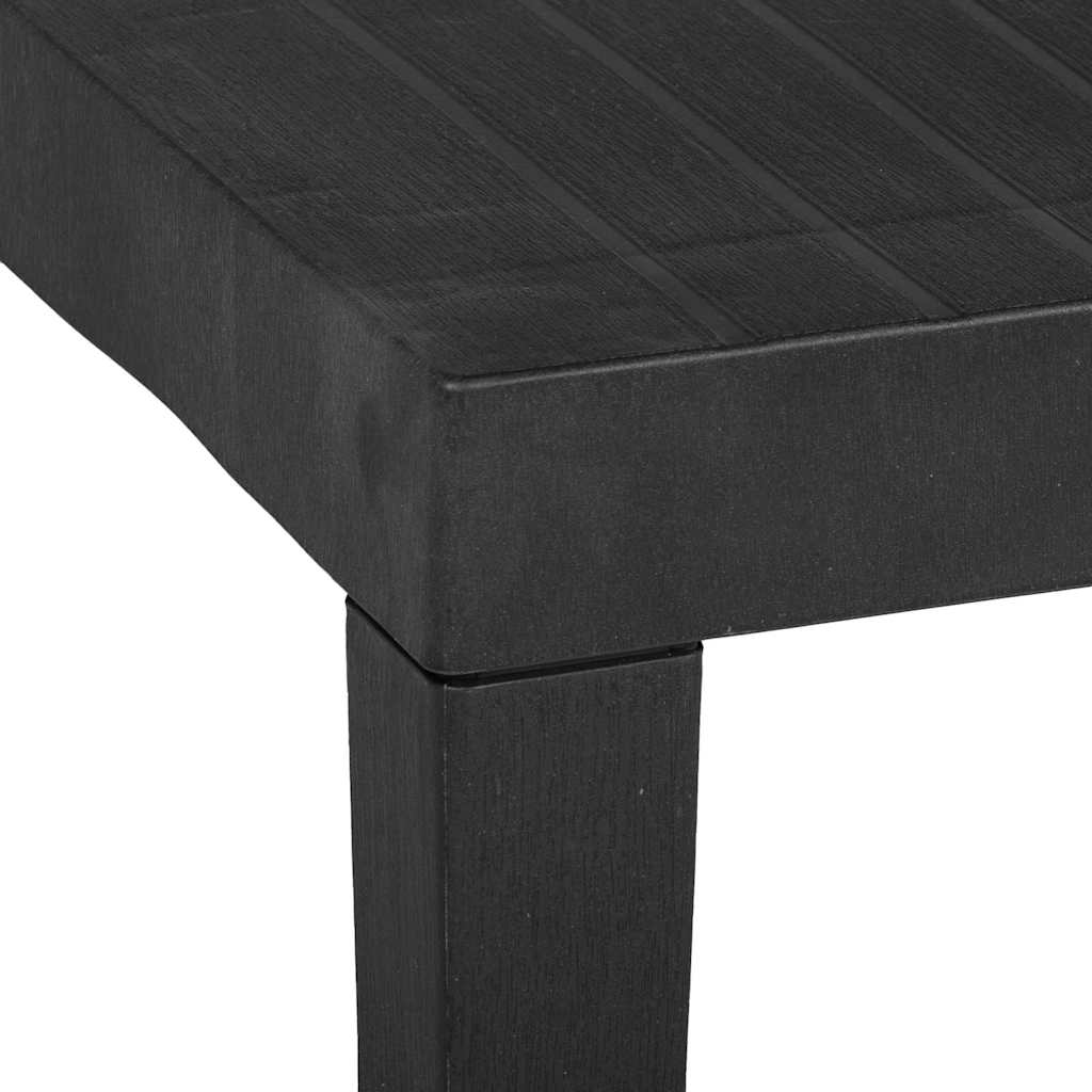 315843 vidaXL Garden Table Grey 79x65x72 cm Plastic