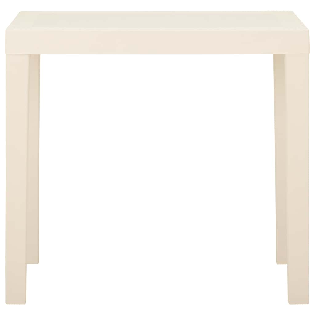 315844 vidaXL Garden Table White 79x65x72 cm Plastic