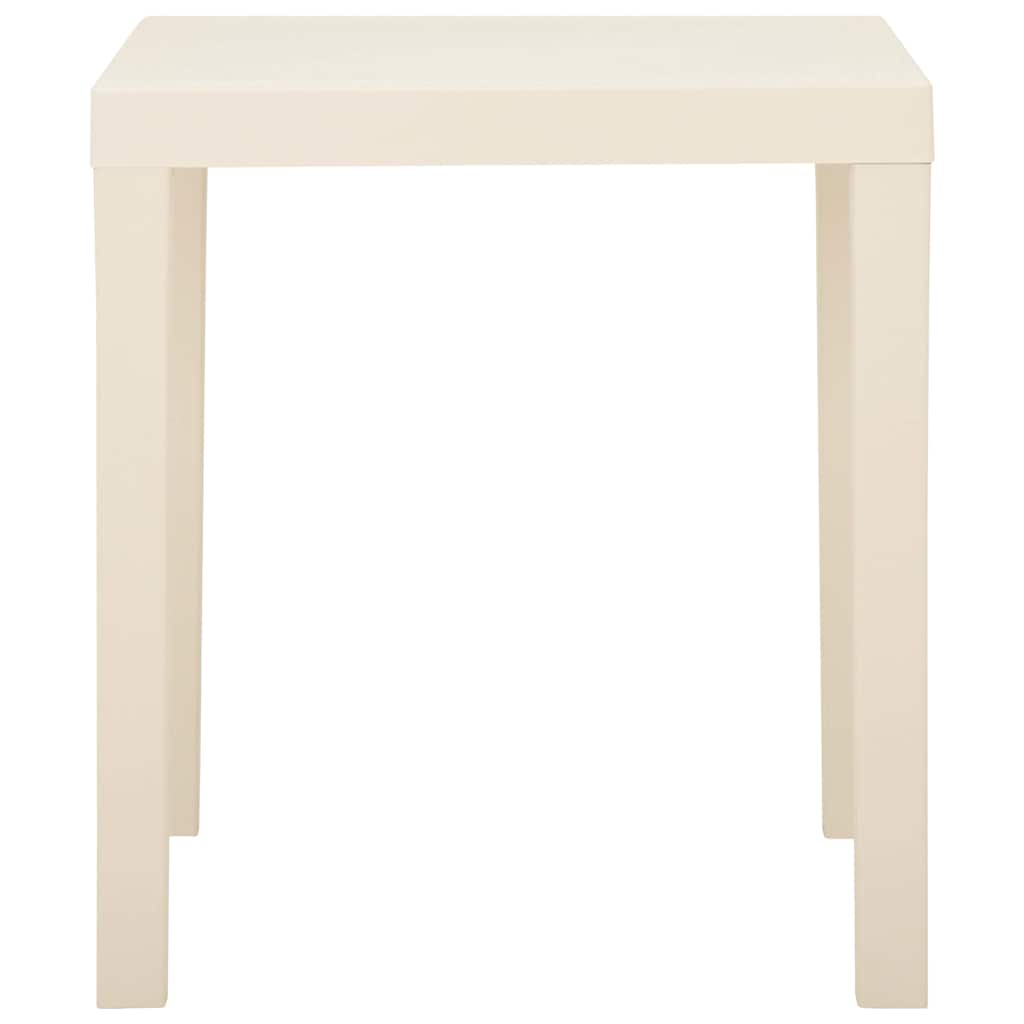 315844 vidaXL Garden Table White 79x65x72 cm Plastic