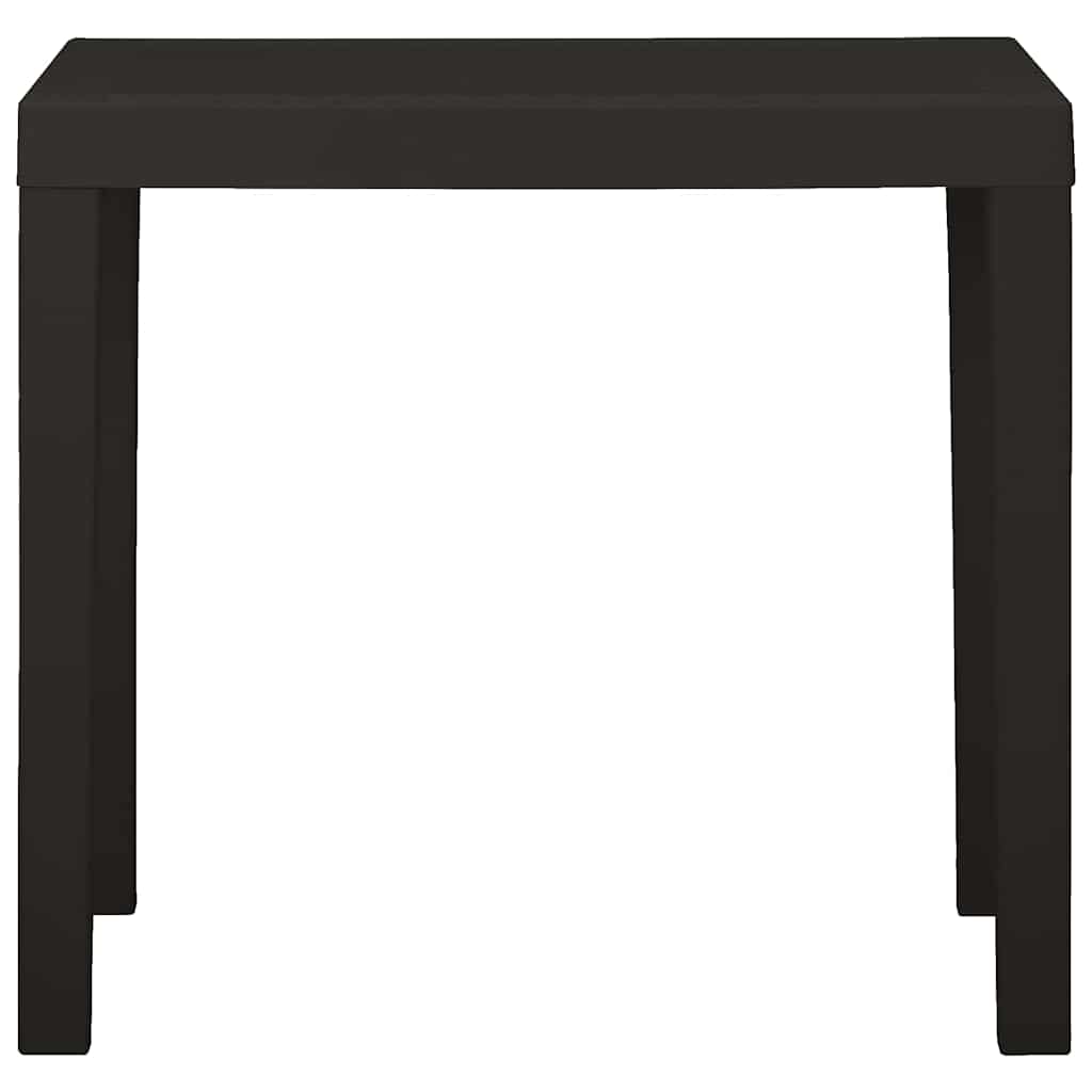 315845 vidaXL Garden Table Anthracite 79x65x72 cm Plastic