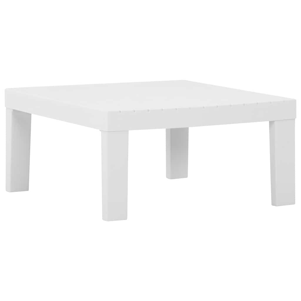315850 vidaXL Garden Lounge Table Plastic White