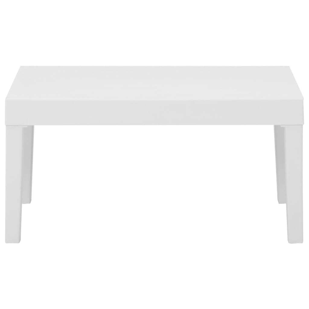Lounge Table | White | Plastic | Small | Durable | Lounge Table | Square