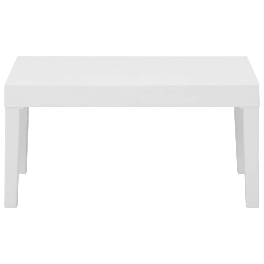 315850 vidaXL Garden Lounge Table Plastic White