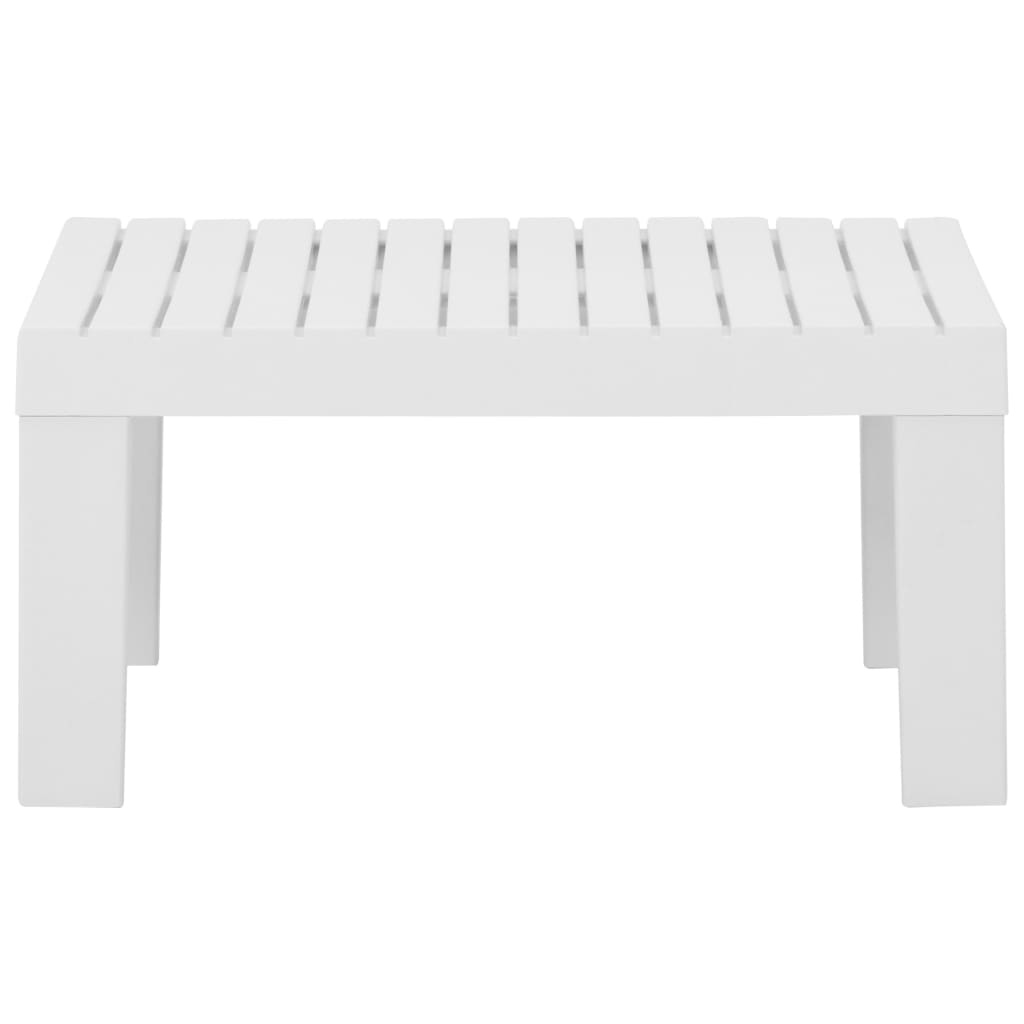 Lounge Table | White | Plastic | Small | Durable | Lounge Table | Square