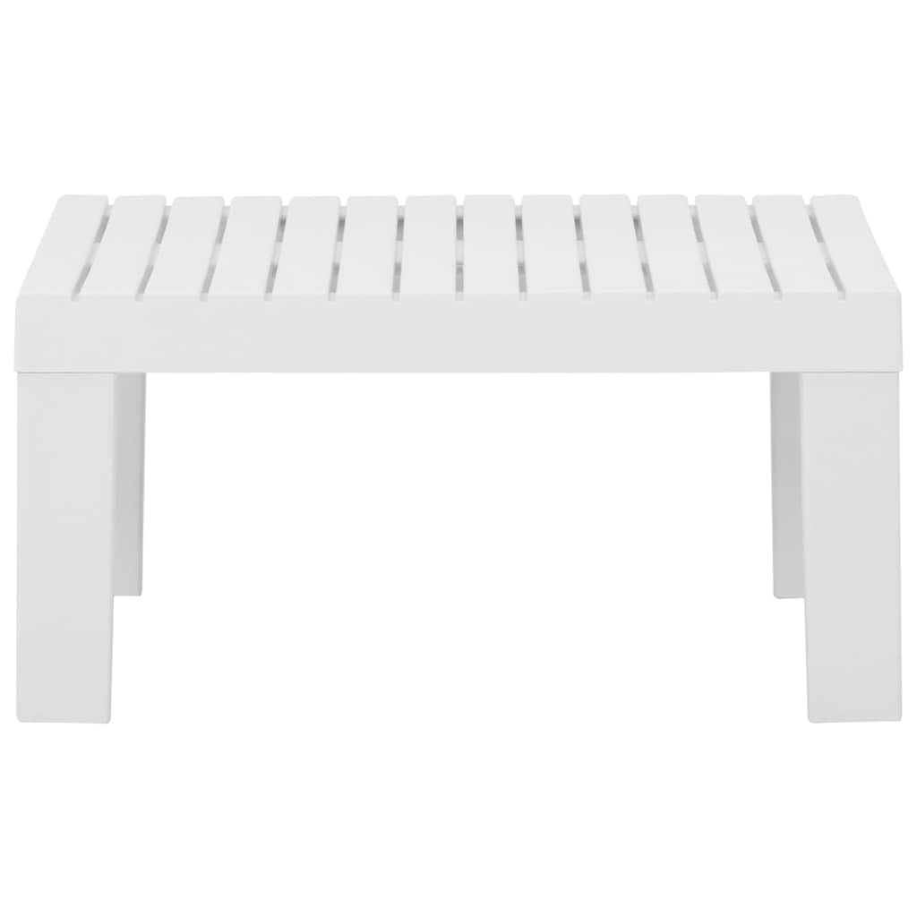 315850 vidaXL Garden Lounge Table Plastic White