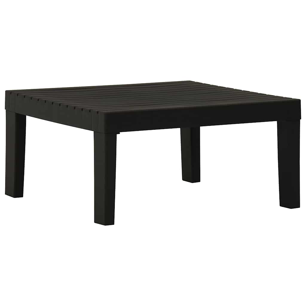 315851 vidaXL Garden Lounge Table Plastic Grey