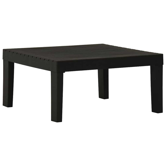 315851 vidaXL Garden Lounge Table Plastic Grey