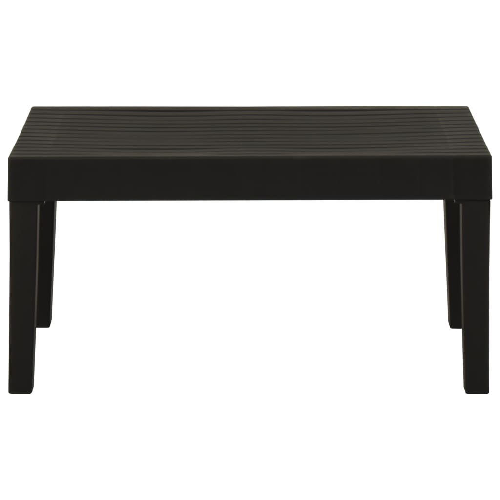 315851 vidaXL Garden Lounge Table Plastic Grey