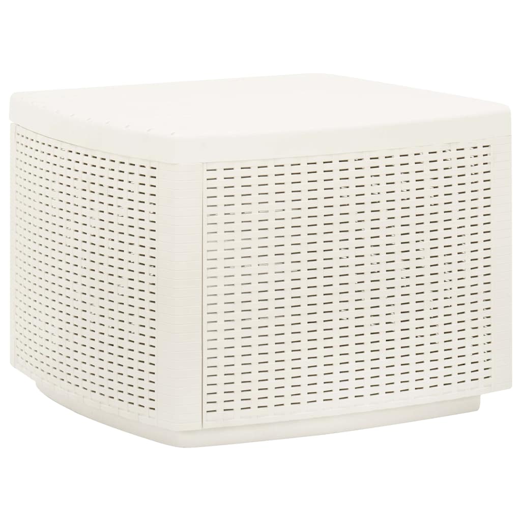 315856 vidaXL Garden Table White 53x53x40 cm Plastic