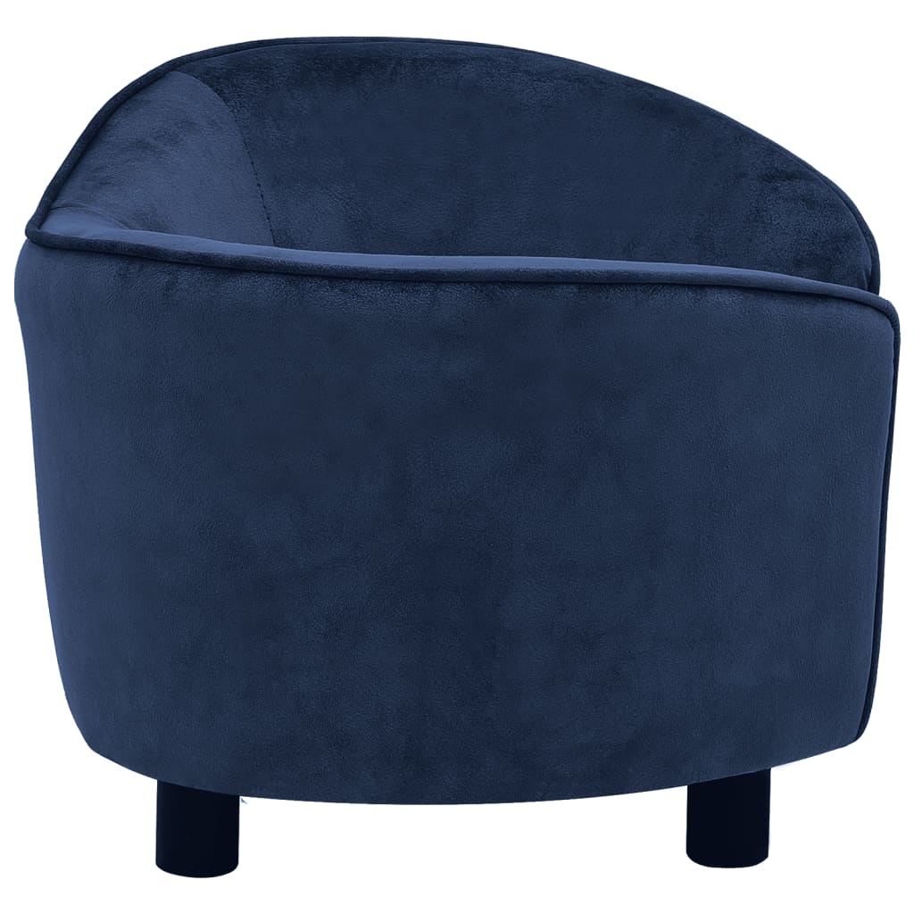 vidaXL Dog Sofa Blue 69x49x40 cm Plush