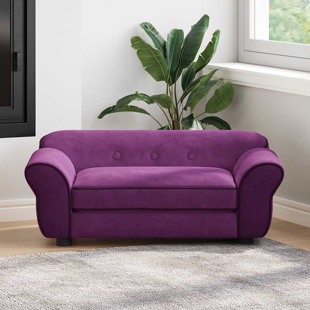 Dog Sofa Burgundy 72x45x30 cm Plush