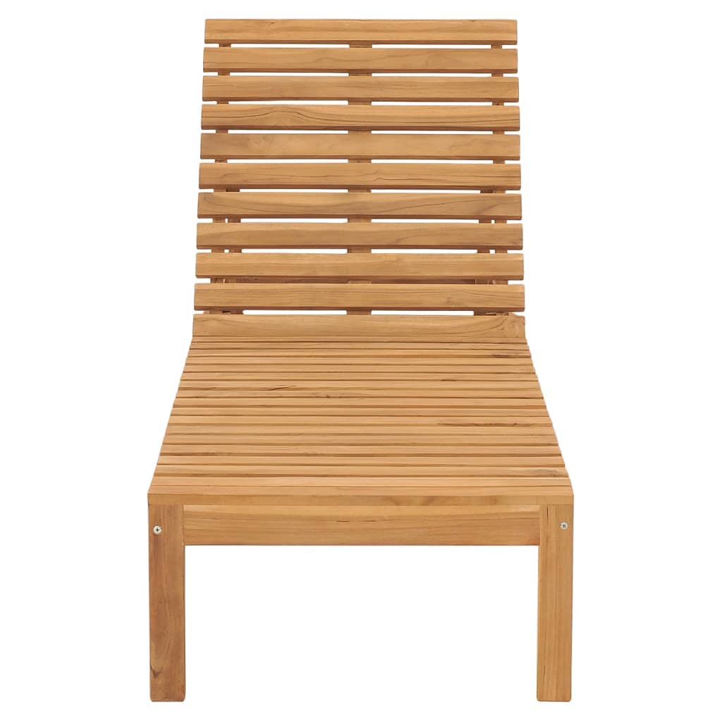 Sun Lounger | Teak | Solid Teak Wood | Standard | Adjustable Armrests