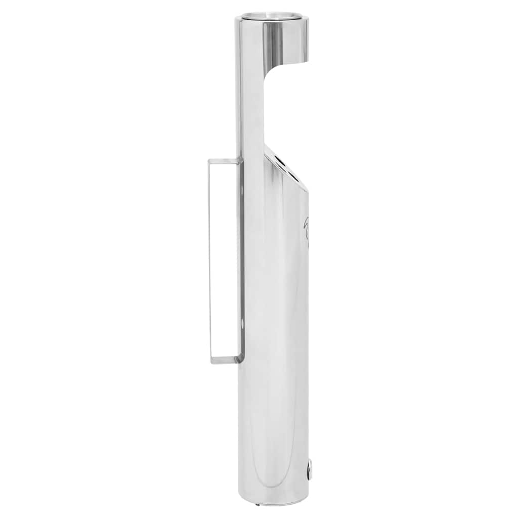 149570 vidaXL Wall Mounted Ashtray Stainless Steel