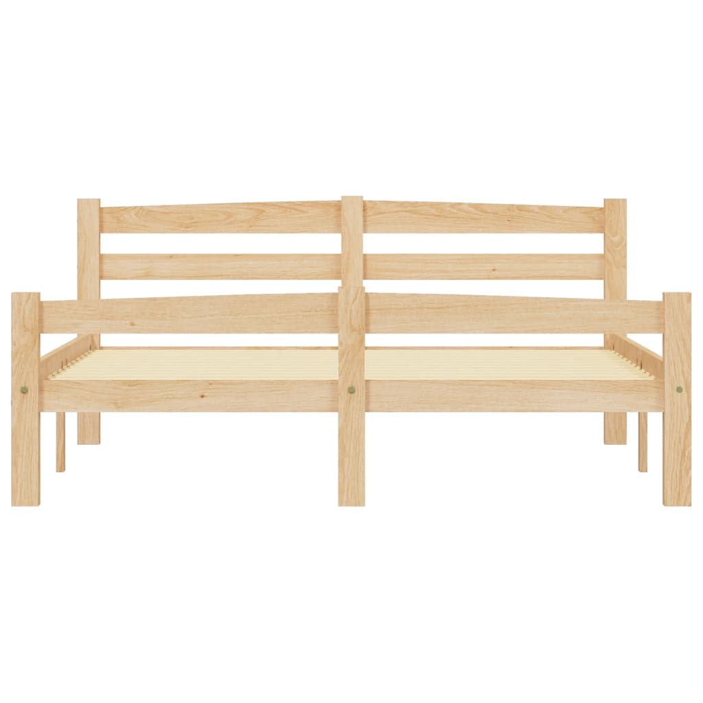 vidaXL Bed Frame without Mattress Solid Pinewood 120x200 cm