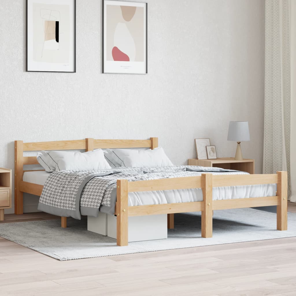 Bedframe Massief Grenenhout 120x200 cm