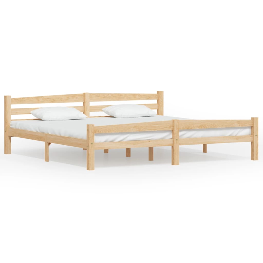 Bedframe Massief Grenenhout 200x200 cm