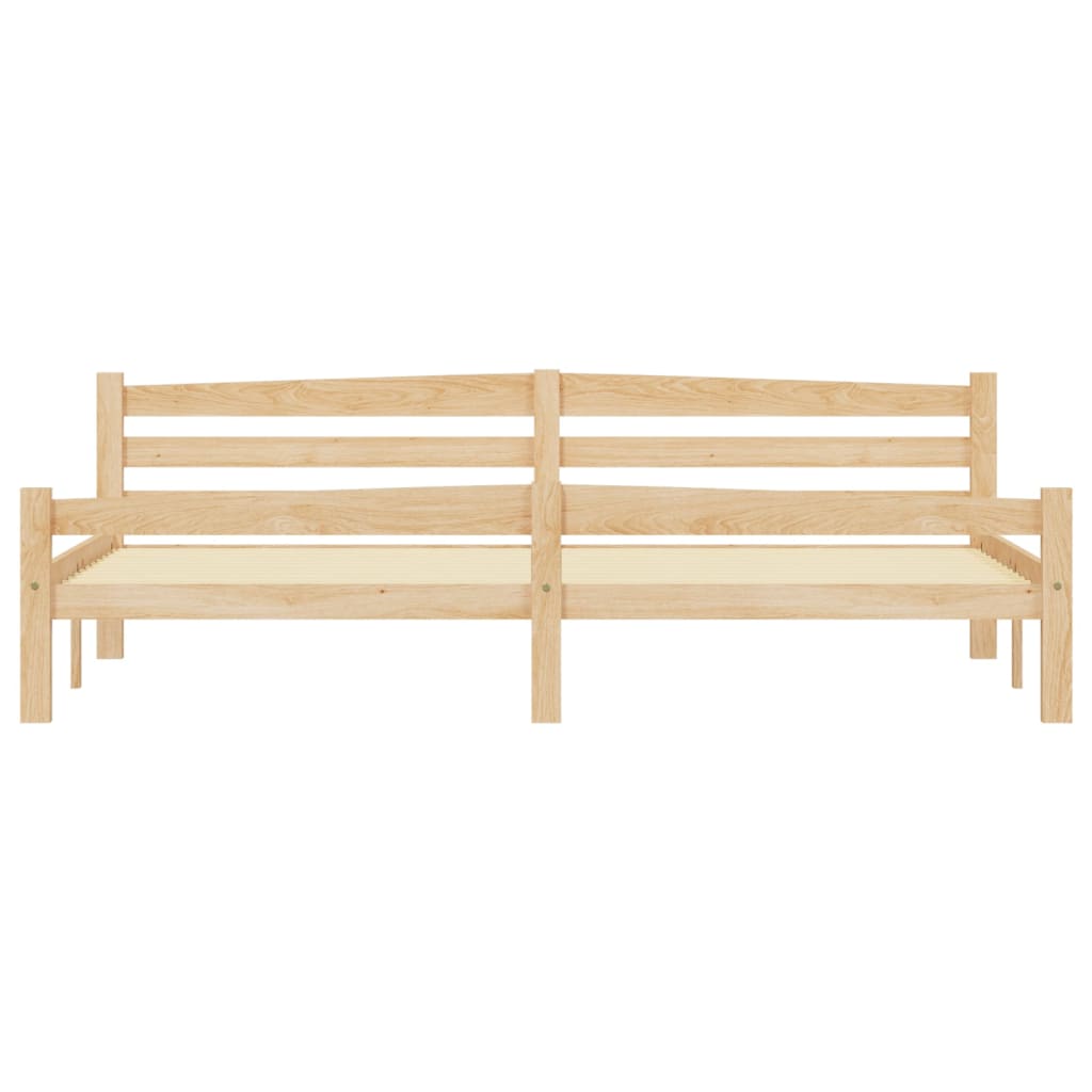 vidaXL Bed Frame without Mattress Solid Pinewood 200x200 cm