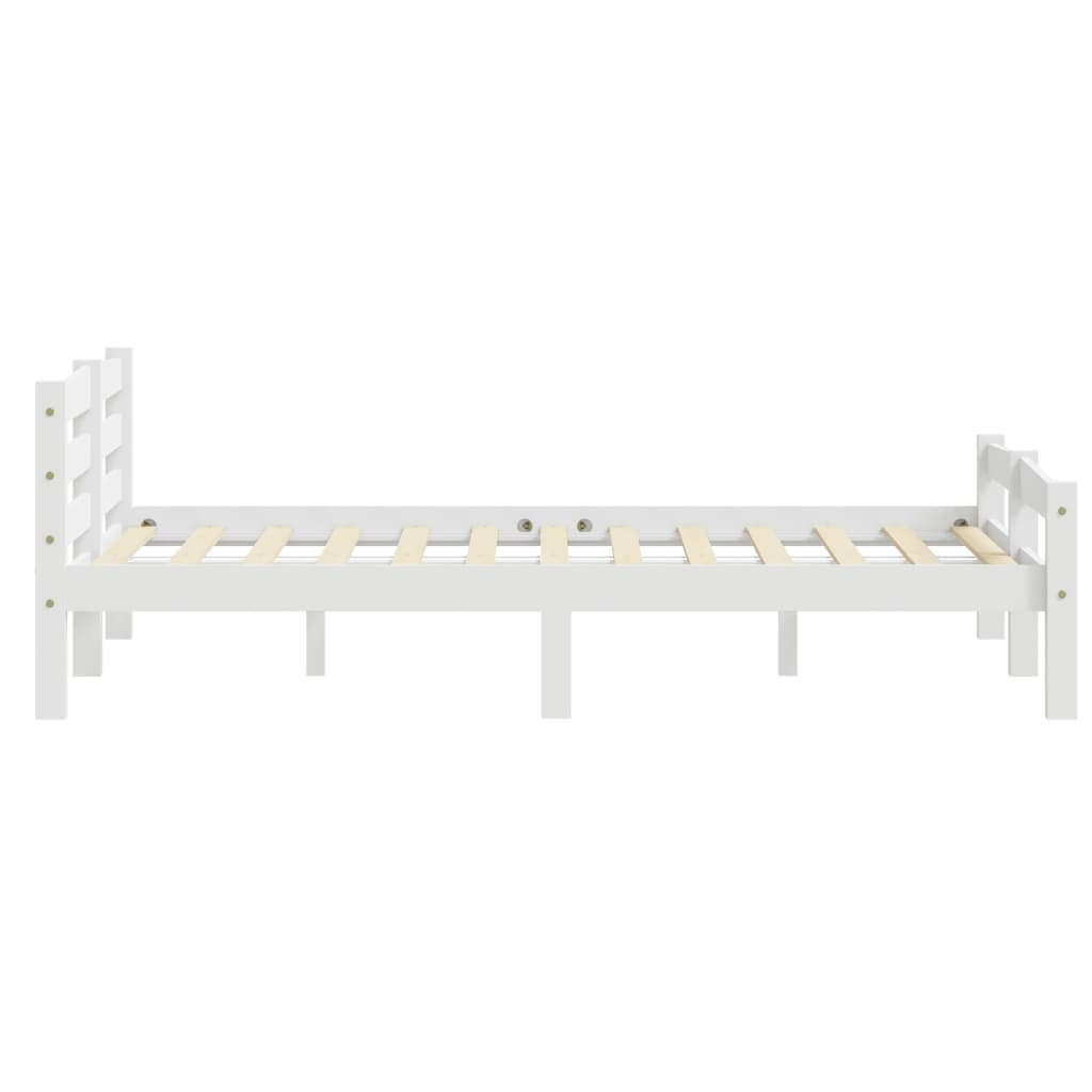 Bedframe wit massief grenenhout 180x200 cm 6FT Super King